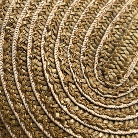 Eric Javitz Straw Packable Sun Hat Woven with Black Bow Band - Picture 5 of 10